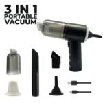 3-in-1 Portable Vacuum Cleaner, Duster & Air Blower | Wireless Handheld Cleaning for Car & Home