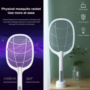 Nova USB Rechargeable Mosquito Racket | ME-903 Model | | Electric Insect Killer Swatter |  For Indoor & Outdoor Use