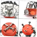 Portable Windproof Camping Stove (Without Gas Bottle) | Stainless Steel Outdoor Stove
