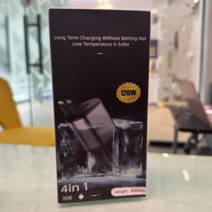 4-in-1 Retractable Car Charger | Dual USB & USB-C PD Fast Charging, 100W