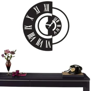 3D DIY Wooden Wall Clock | MDF Silent Quartz Wall Clock | Decorative Hanging Clock for Home & Office