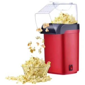 Oil Free Mini Popcorn Maker  | Hot Air Popcorn Machine | Electric Popcorn Popper for Home & Kids | 1200W
