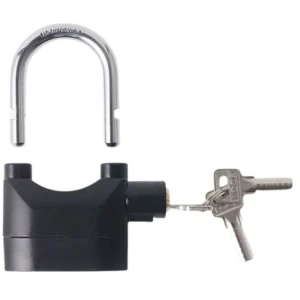 High-Security Gembok Alarm Lock | Waterproof Siren Padlock for Bike, Scooter & Door Protection
