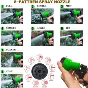 Magic Expandable Hose Pipe 50FT | Lightweight, Tangle-Free | 7-Mode Spray Gun