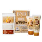 BNB Rice Extract Bright & Glow Facial Kit | 3-in-1 Whitening, Brightening & Hydrating Skincare