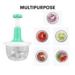 1.5L Manual Hand Push Chopper & Multifunctional Mixer | Vegetable Chopper and Baby Food Maker